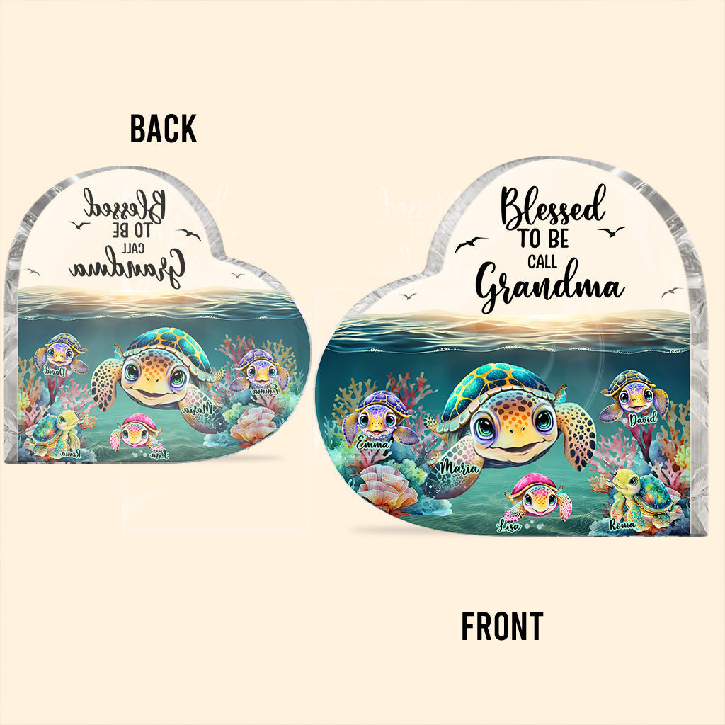 Blessed To Be Called Grandma/Nana/Gigi - Personalized Grandma Custom Shaped Acrylic Plaque