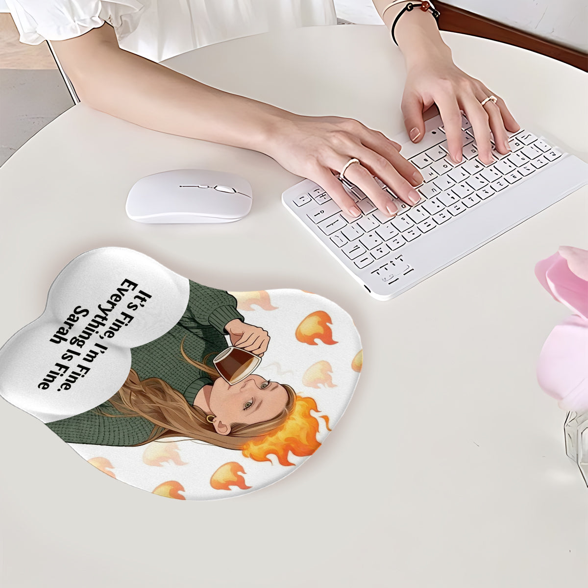 I'm Fine - Personalized Colleague 3D Mouse Pad
