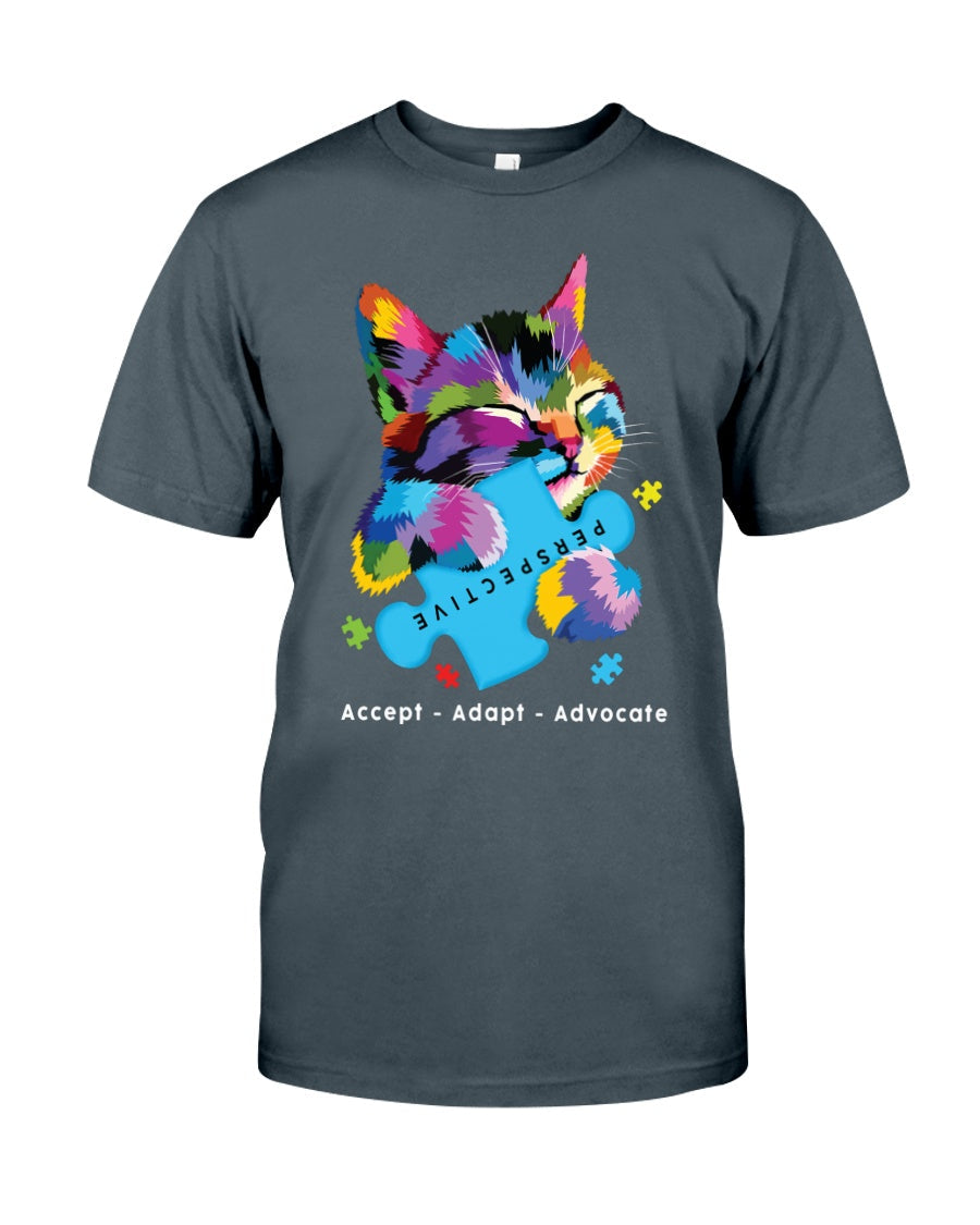 Accept Adapt Advocate - Autism Awareness T-shirt and Hoodie 0921