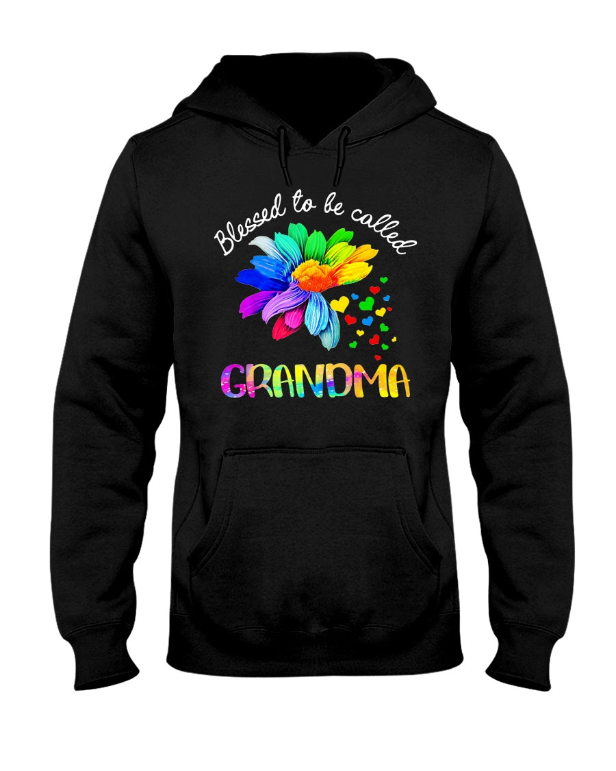 Blessed To Be Called Grandma - Autism Awareness T-shirt and Hoodie 0921