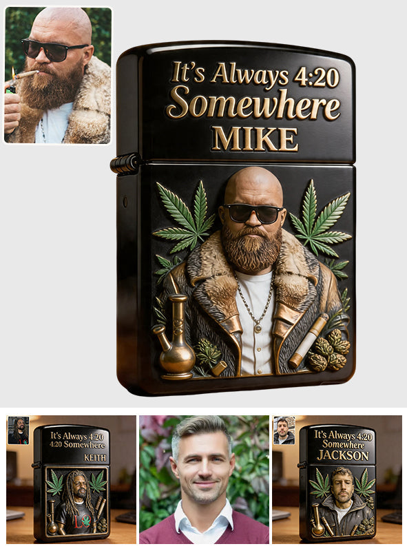 Cannabis Enthusiast, Custom From Any Photo - Personalized Weed Lighter
