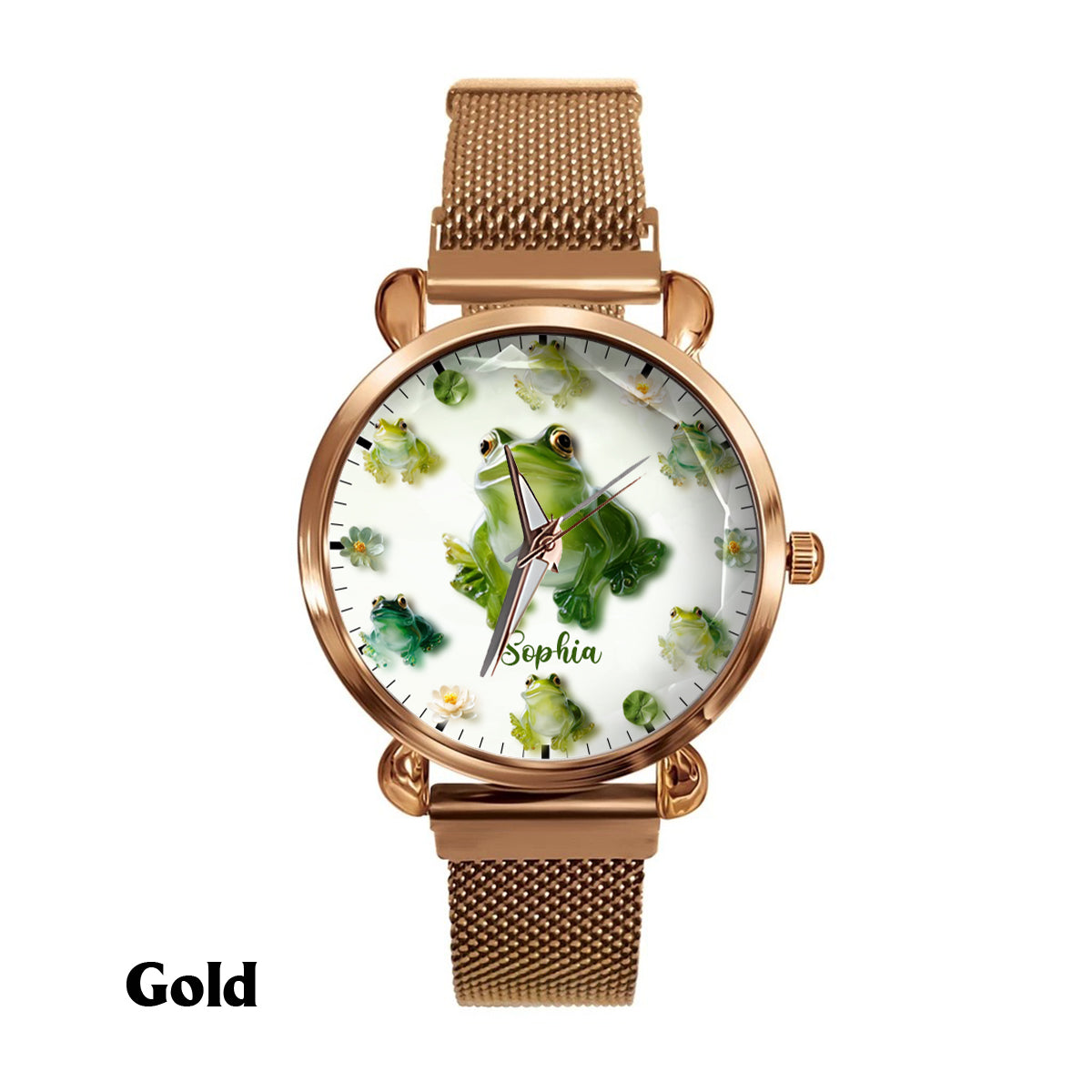 Just A Girl Who Loves Frogs - Personalized Frog Women Hand Watch