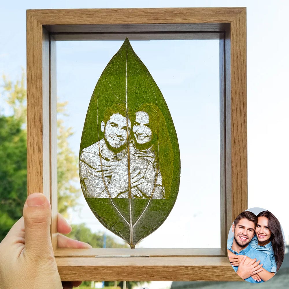 Any Photo - Personalized Photo Leaf Carving Bookmark