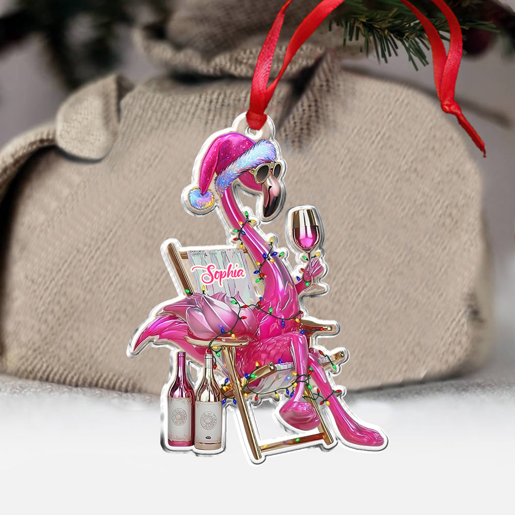 Beautiful Flamingo - Personalized Flamingo Ornament
