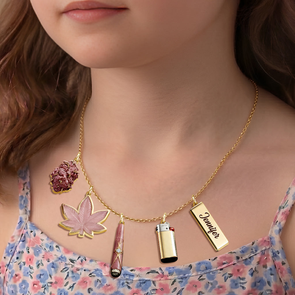 Feeling Dope - Personalized Weed Earrings & Pendants Necklace