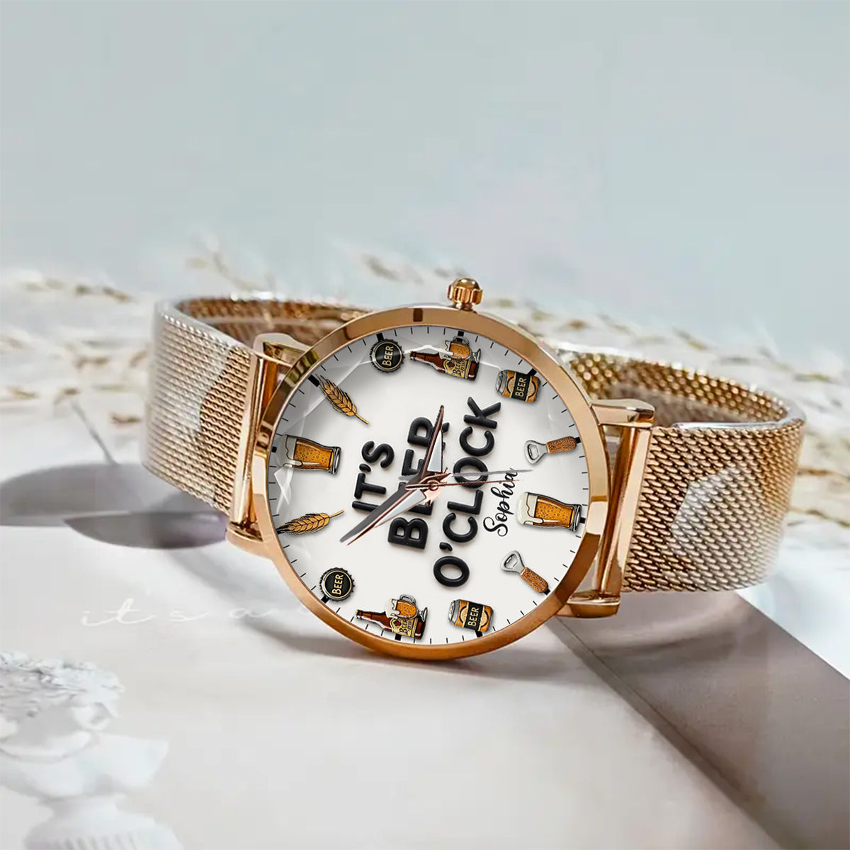 It's Beer Time - Personalized Beer Hand Watch