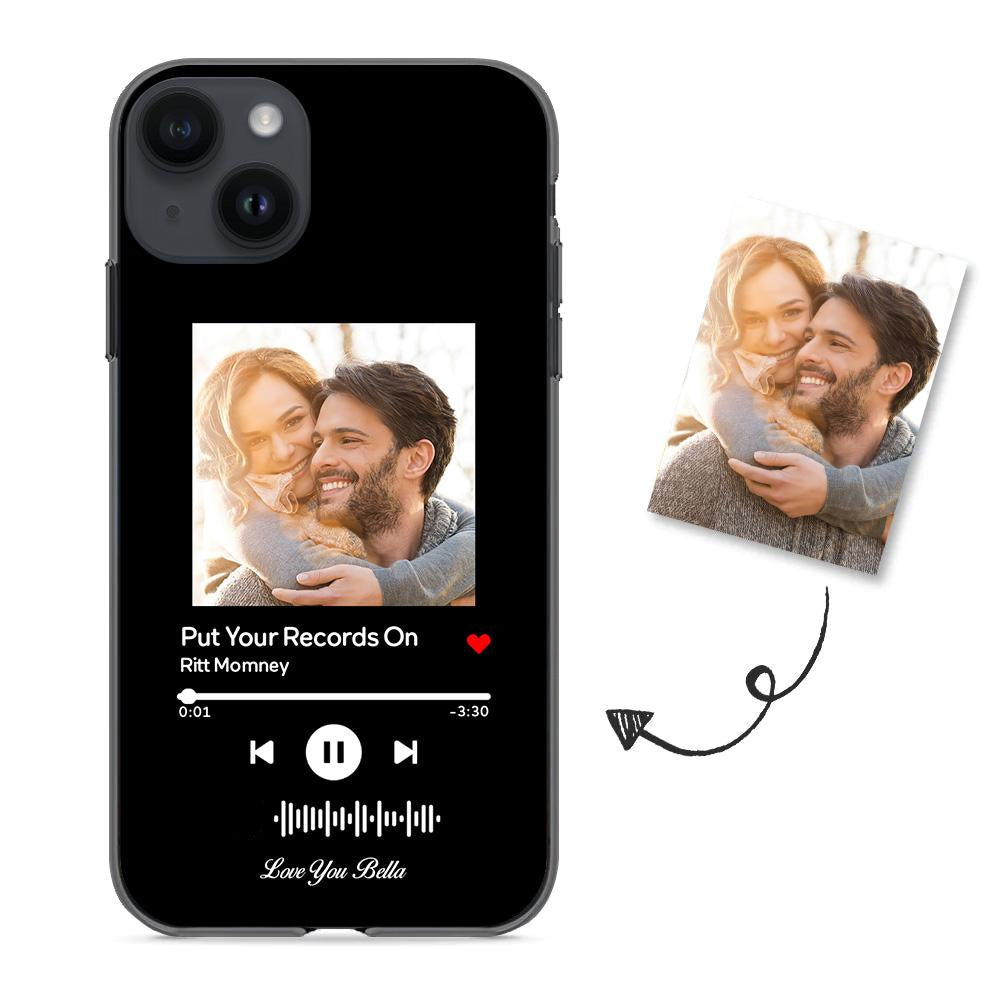Music Code Song Photo Custom - Personalized Music Code Phone Case