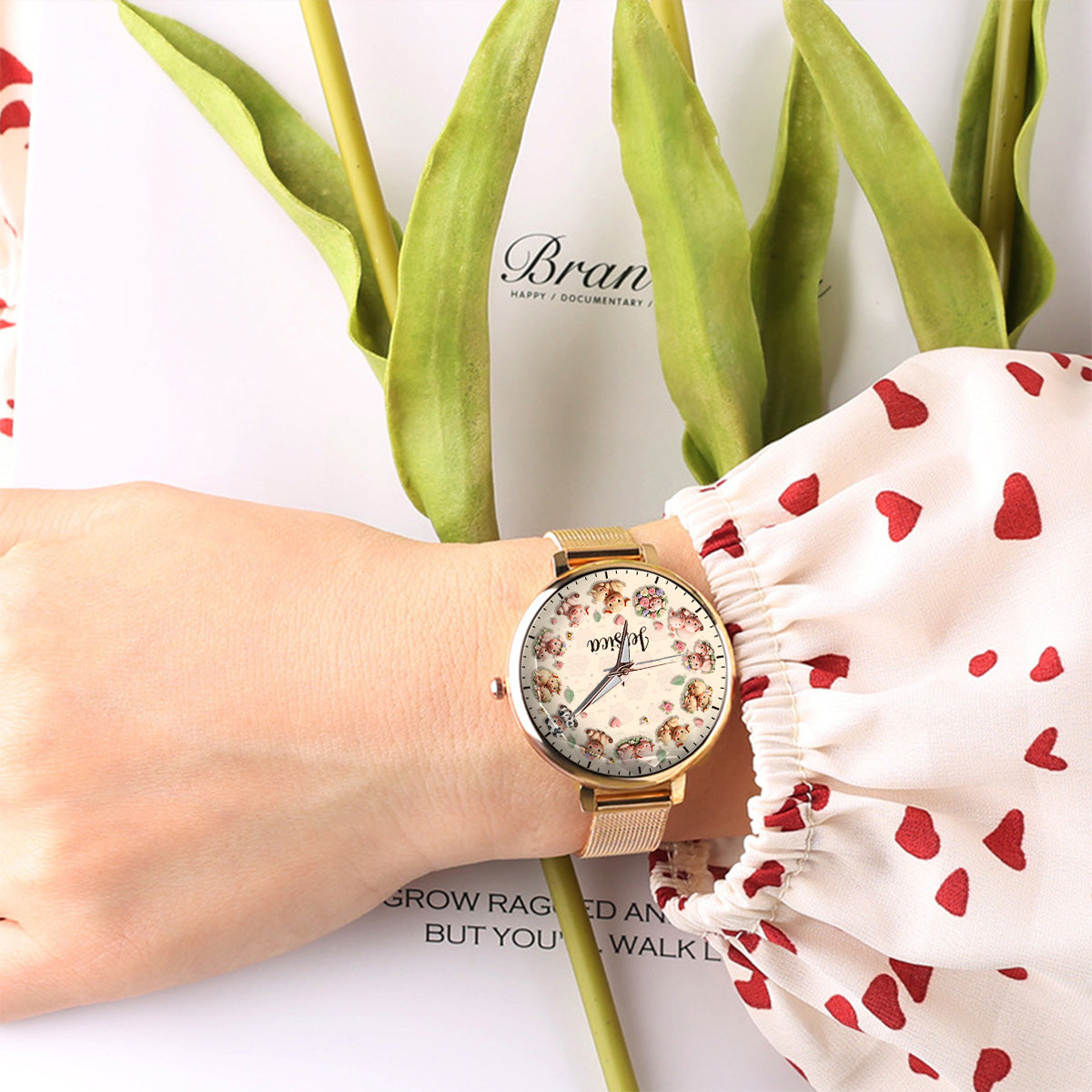 Life Is Better With Pigs - Personalized Pig Lover Women Hand Watch