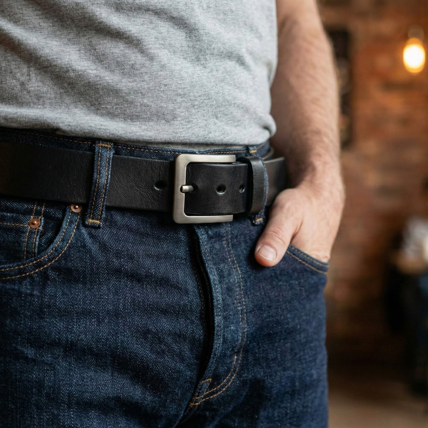 Personalized Leather Belt with Funny Adult Love Quote, Sleek Buckle Daily Wear Accessory, Unique Gift for Couple