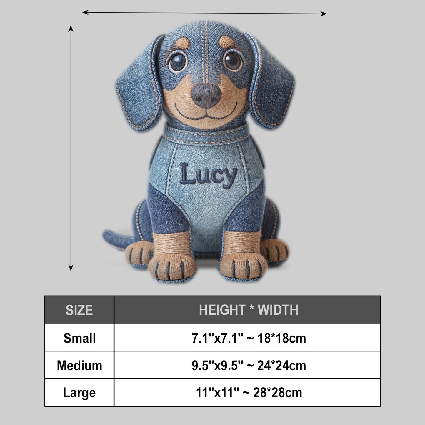 Custom Any Photo - Personalized Dog Plush Crossbag