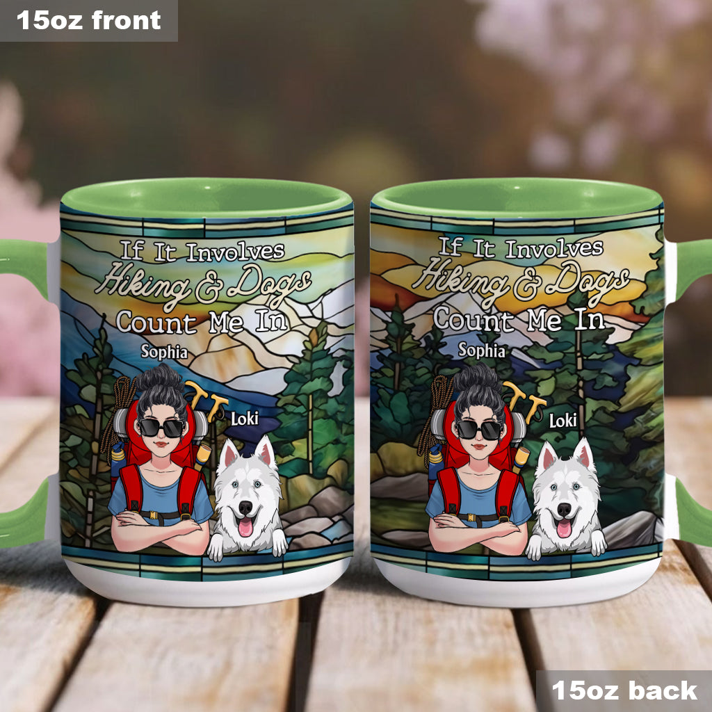 And She Lived Happily Ever After - Personalized Hiking Accent Mug