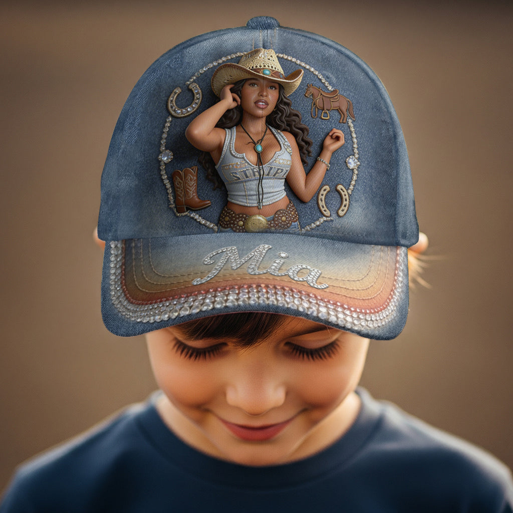 Custom Any Photo - Personalized Cowgirl Classic Cap