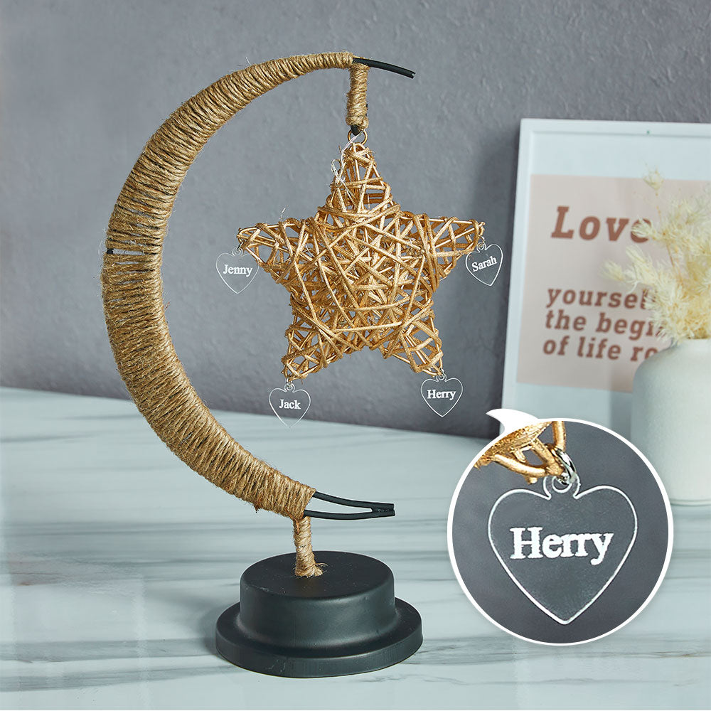 Any Name Hemp Rope Any Name Hemp Rope Lamp - Personalized Lamp