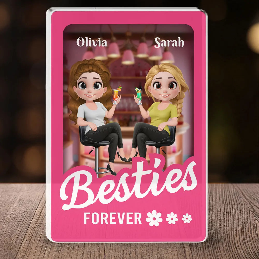 Partners in Crime” - Personalized Acrylic Block, Fun Gift for Sisters and Best Friends