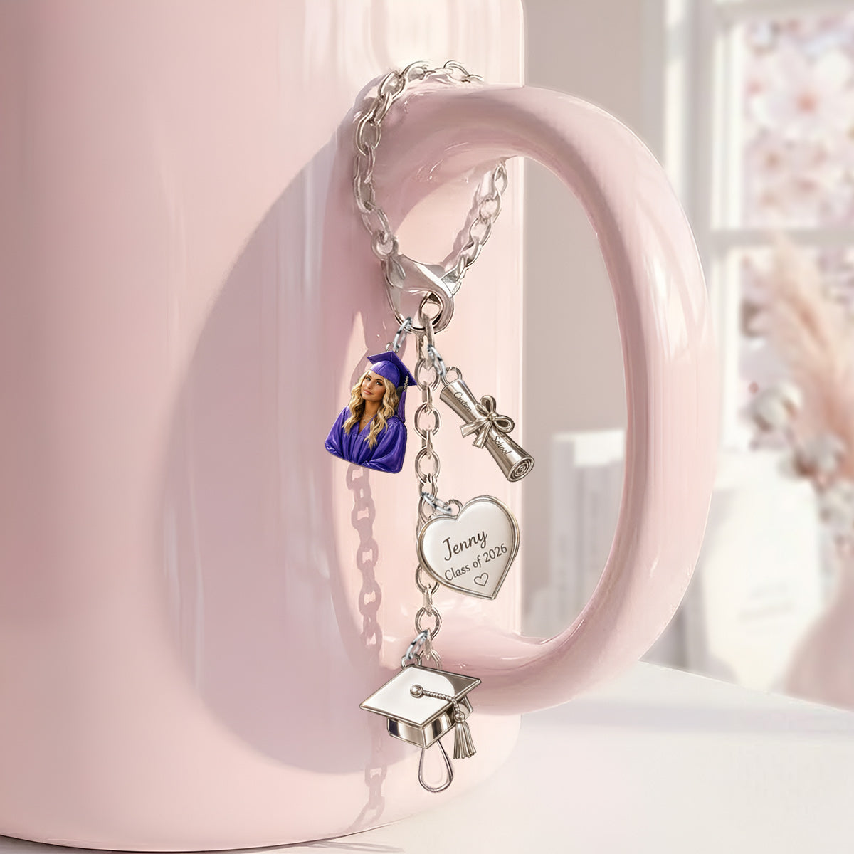 Class Of 2026 - Personalized Graduation Dangling Charms