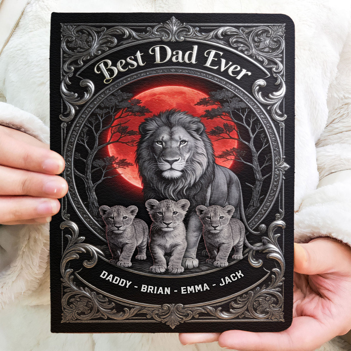 Best Dad Ever - Personalized Father Leather Journal