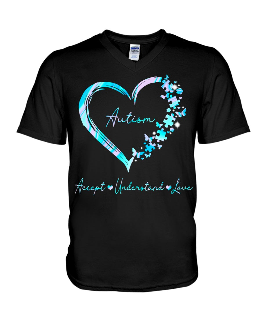 Accept Understand Love - Autism Awareness T-shirt and Hoodie 0921