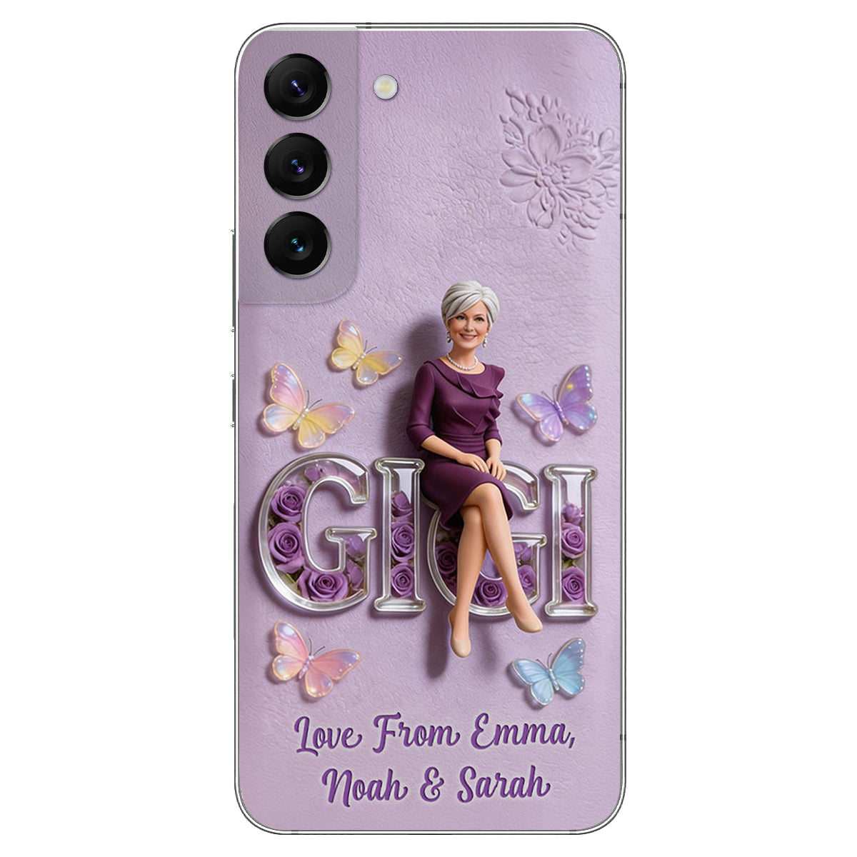Custom Any Photo - Personalized Mother 3D Embossed Leather Phone Case