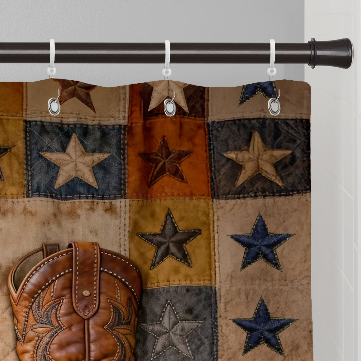 Cowgirl Boots - Personalized Cowgirl Blackout Window Curtain/ Drapes Set