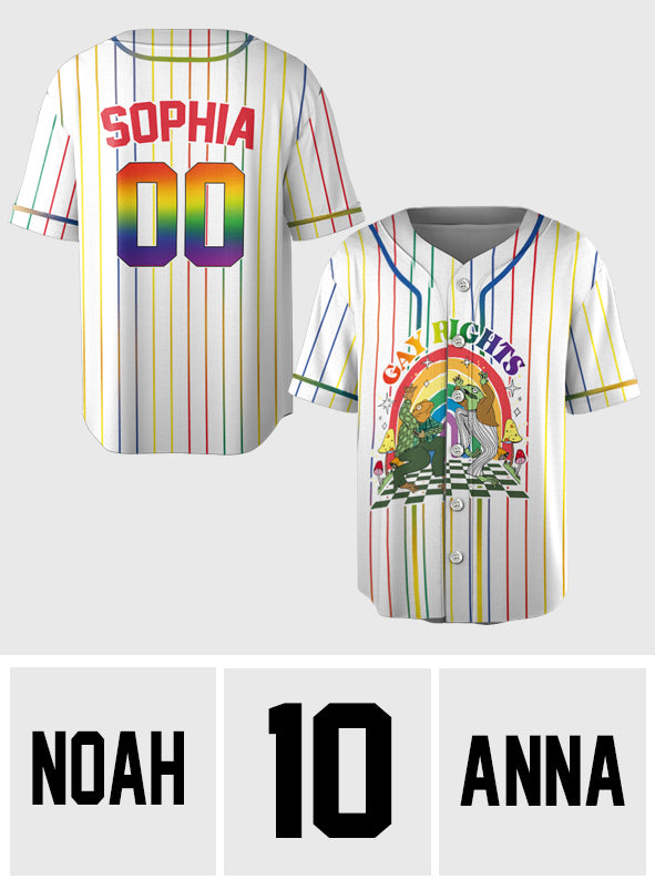 Gay Right - Personalized LGBT Support Baseball Jersey