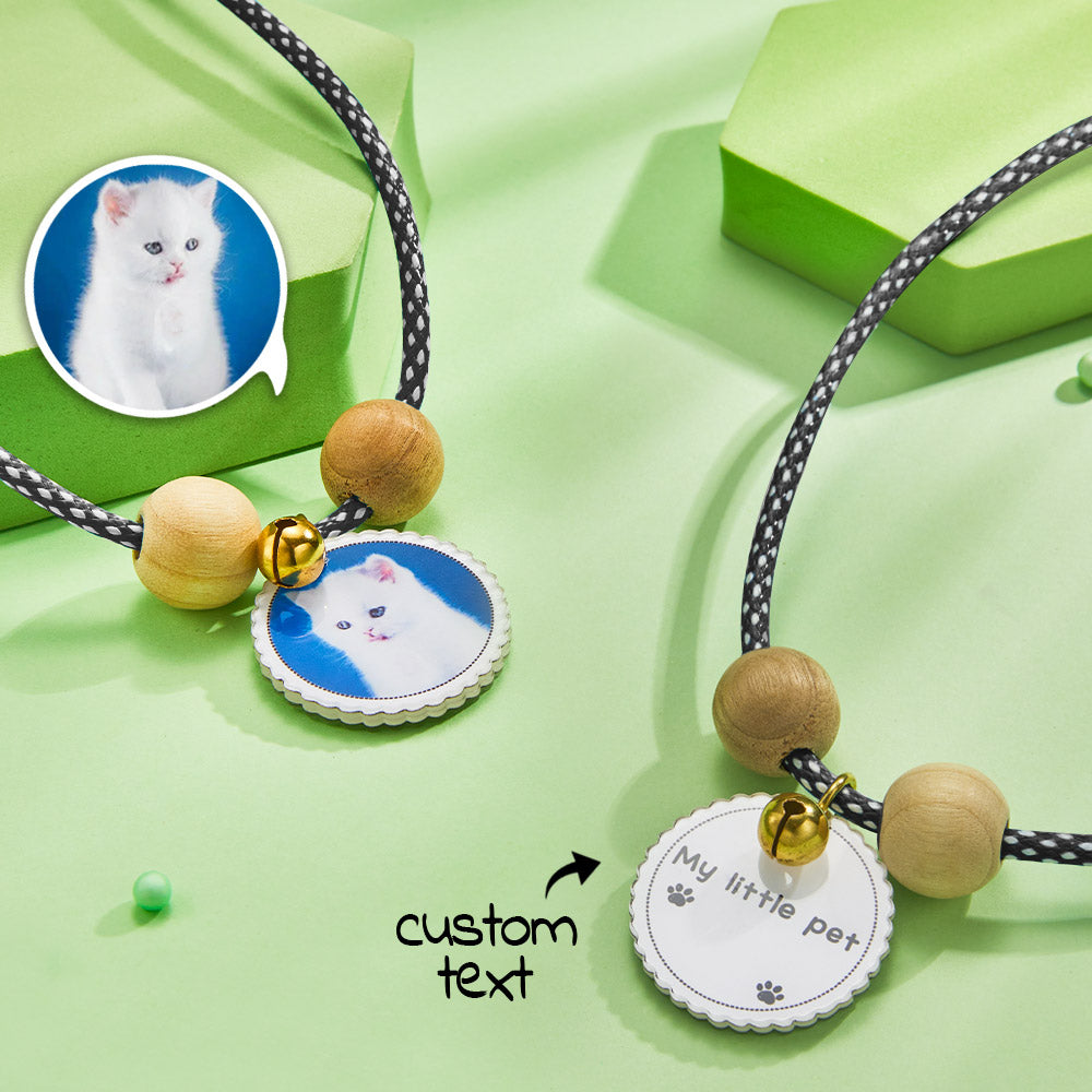 Any Photo - Personalized Dog Photo Engraved Pet Collar