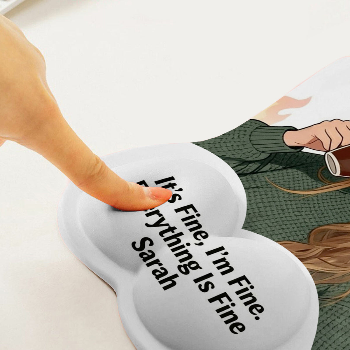 I'm Fine - Personalized Colleague 3D Mouse Pad
