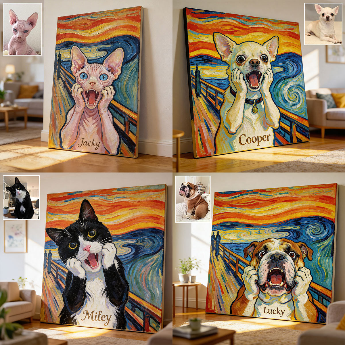 Custom Any Photo, Funny Pet - Personalized Dog Canvas And Poster