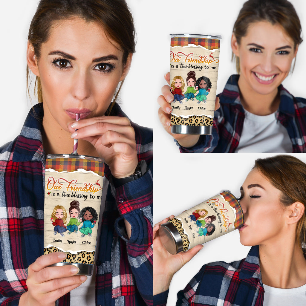 Our Friendship - Personalized Bestie Tumbler