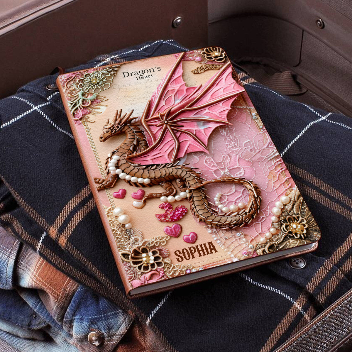 Dragon's Heart - Personalized Dragon Leather Journal