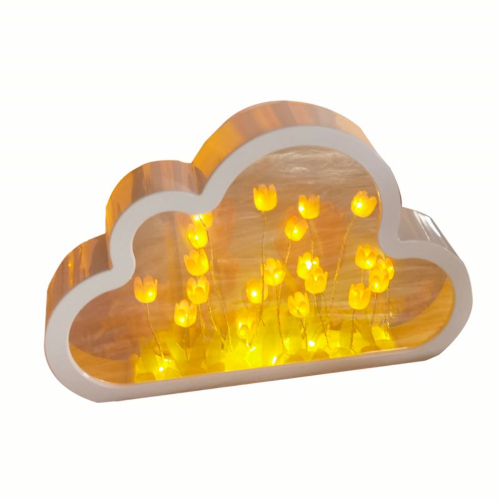 Mirror Flower Light - Photo Crystal Plaque