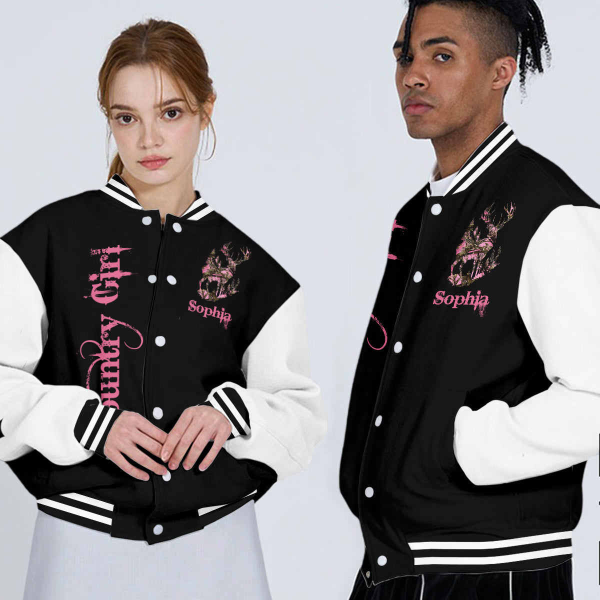Country Girl - Personalized Hunting Varsity Jacket