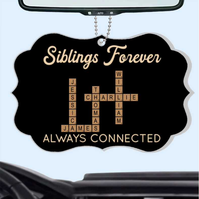 Spell Out the Love! Siblings Forever Crossword Mug – Perfect Gift for Brothers and Sisters on Any Occasion