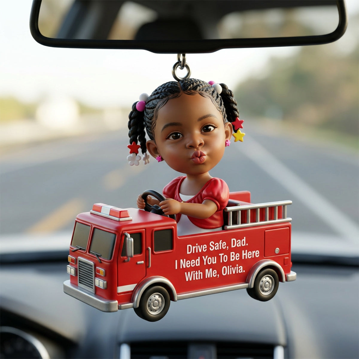 Drive Safe Daddy - Personalized Father Custom Made 3D Minifigure Ornament