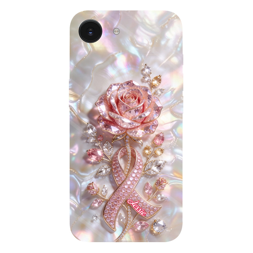 Faith Hope Love - Personalized Breast Cancer Awareness Full Print Phone Case