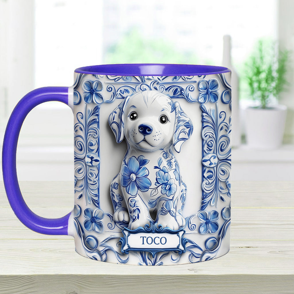 Cute Labrador Retriever - Personalized Dog Accent Mug