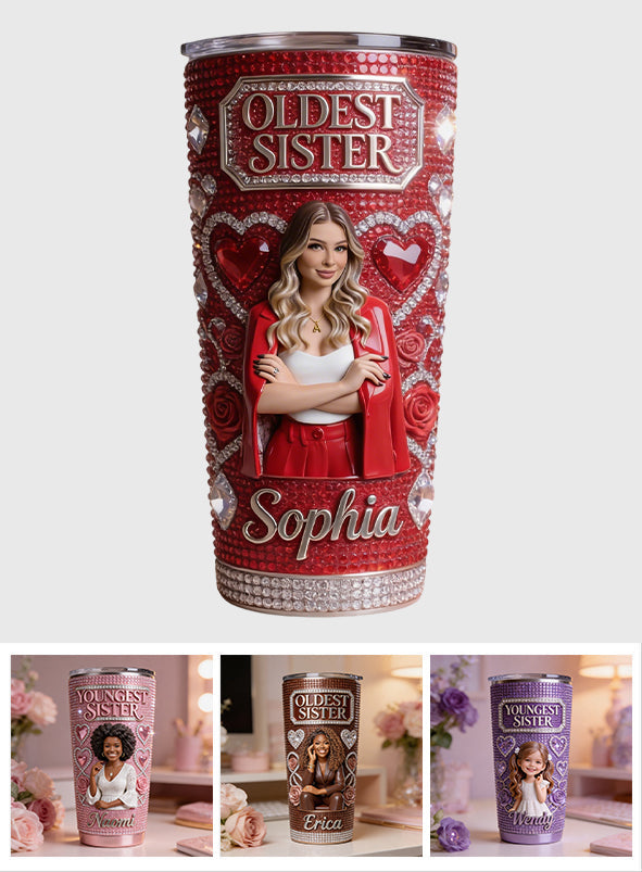 Custom Any Photo - Personalized Sibling Tumbler