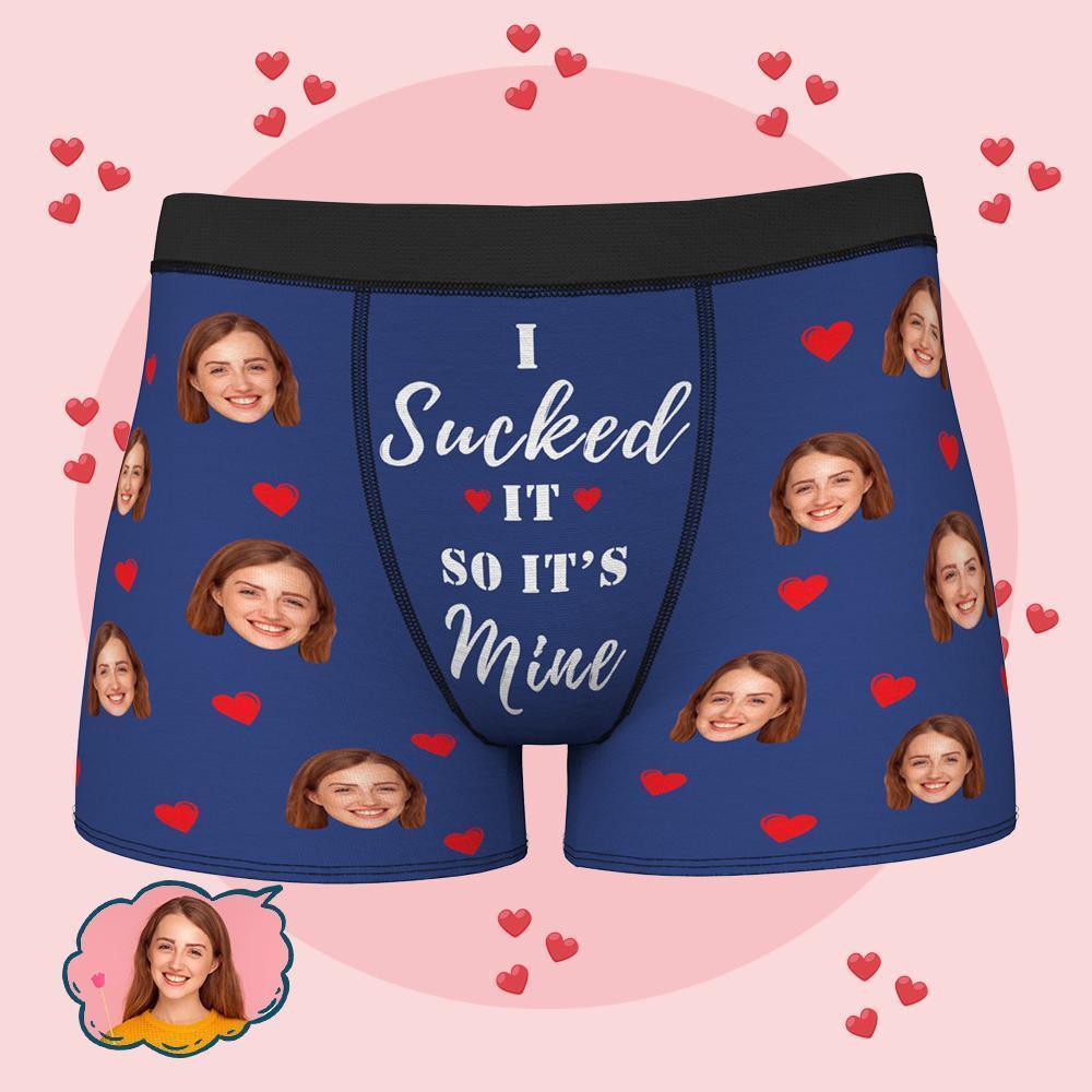 Custom Wife Or Girlfriend Face Boxers AR View - Personalized Couple Men's boxer briefs