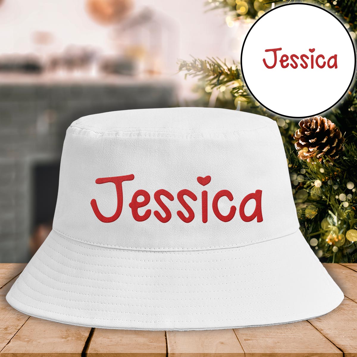 Custom Name - Personalized Step Mom Embroidered Bucket Hat