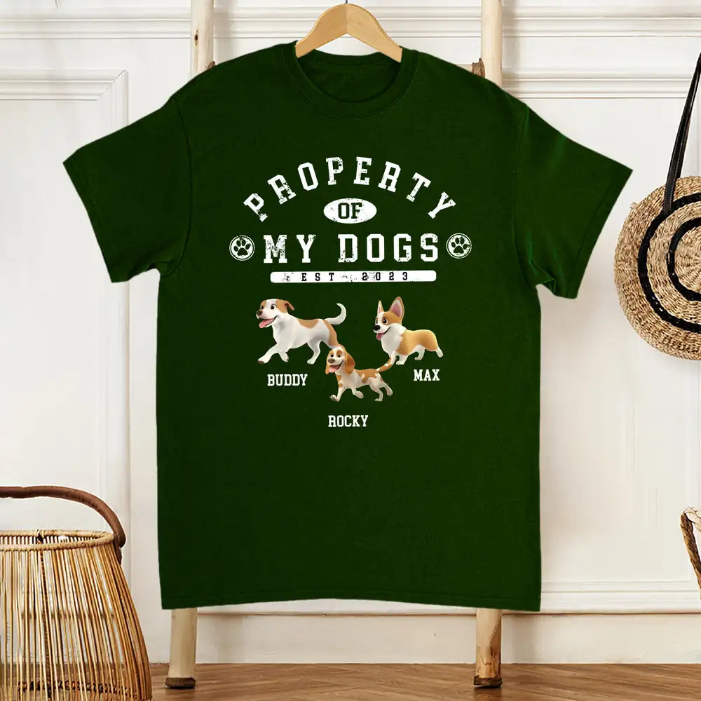 Custom Class Tee for Pet Parents - Proudly Owned by Your Pup, Fun Dog Lover Gift