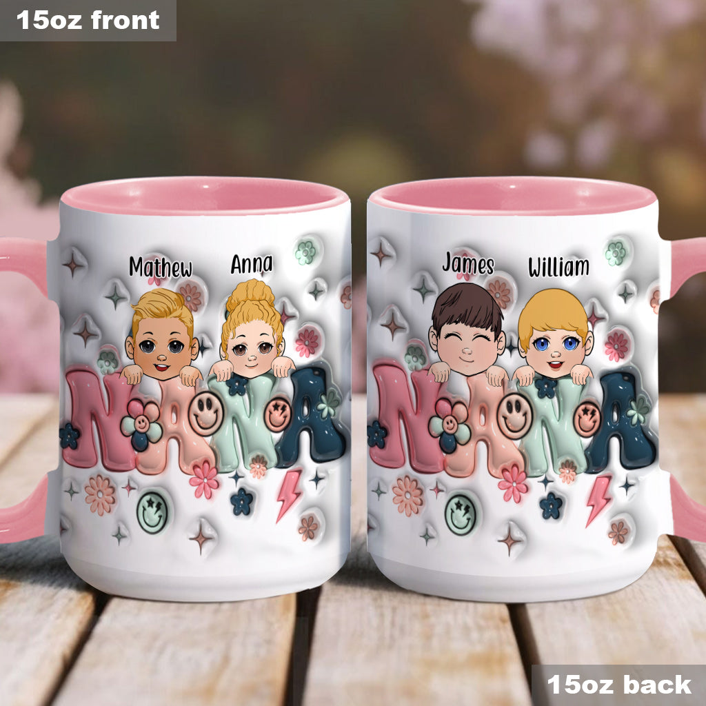 Best Grandma/Nana/Mimi Ever - Gift for grandma - Personalized Accent Mug
