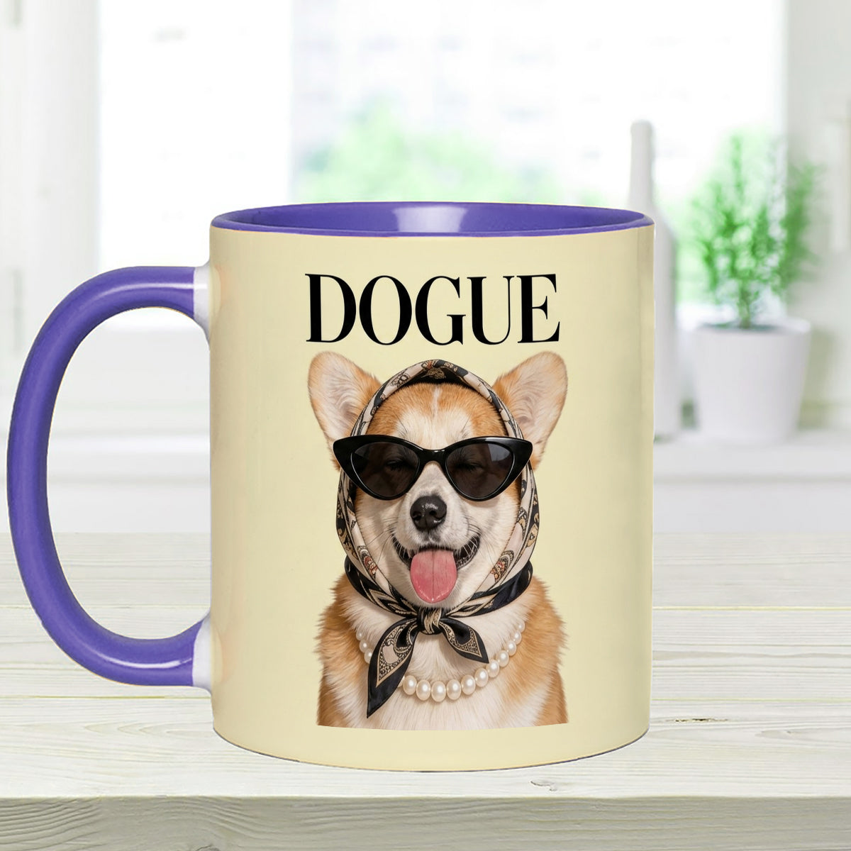 Funny Dog Lovers Gift - Personalized Dog Set Accent Mug with Acrylic Stirrers