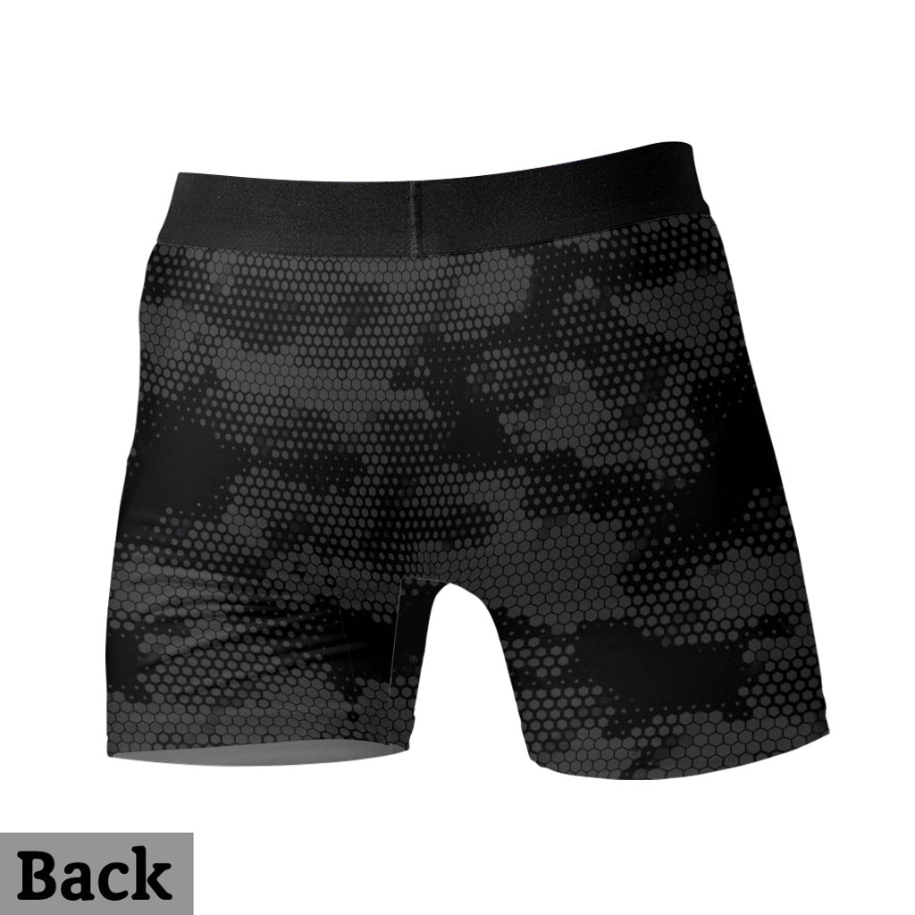 I Control The Zipper - Personalized Couple Men Boxer Briefs