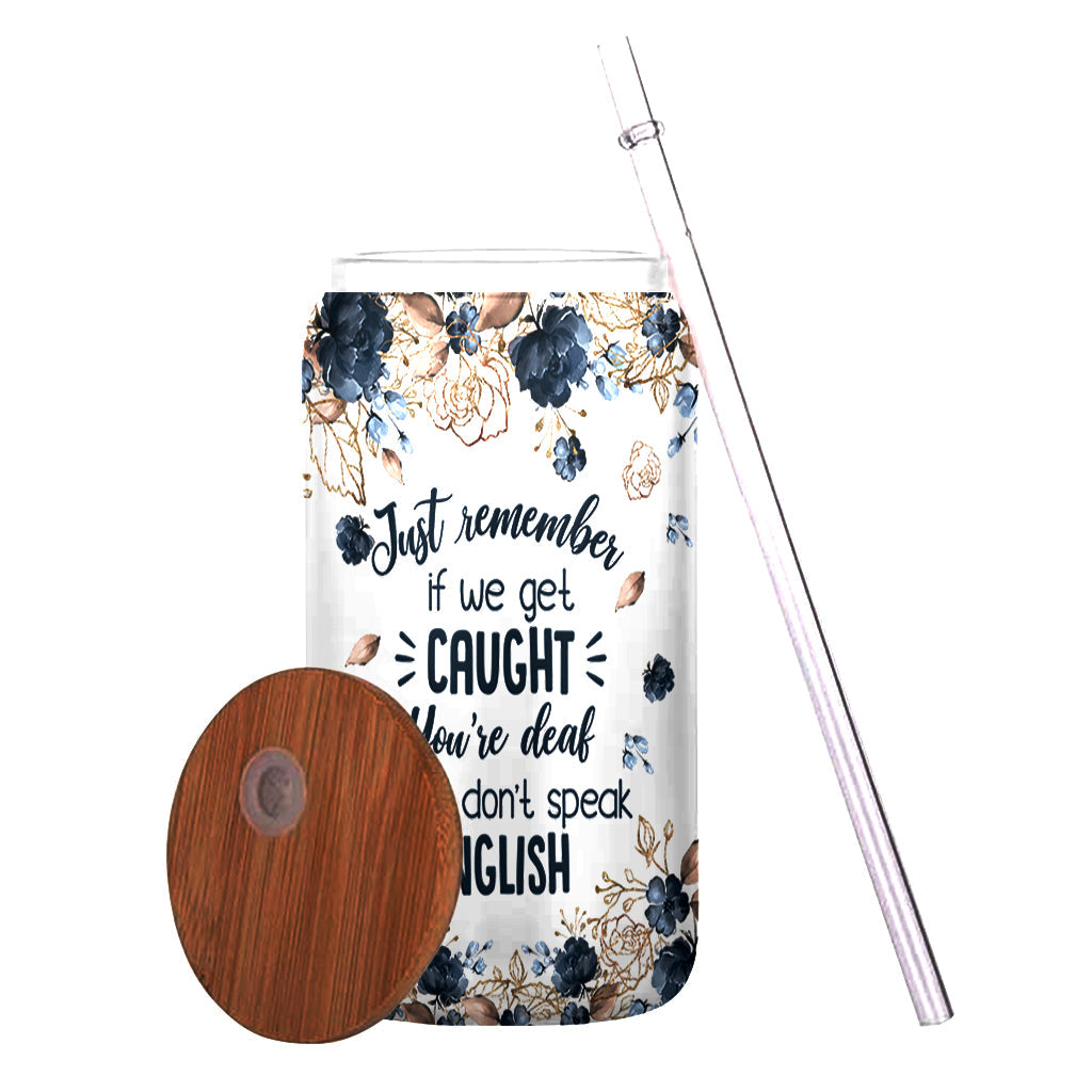 Apparently We’re Trouble - Personalized Bestie Can Glass
