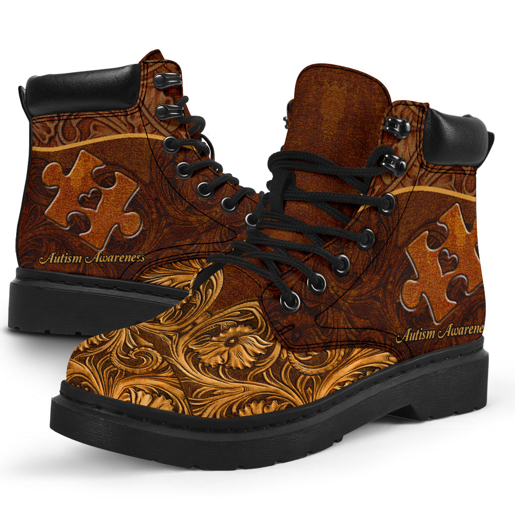 Accept Understand Love Autism Awareness All Season Boots 0622