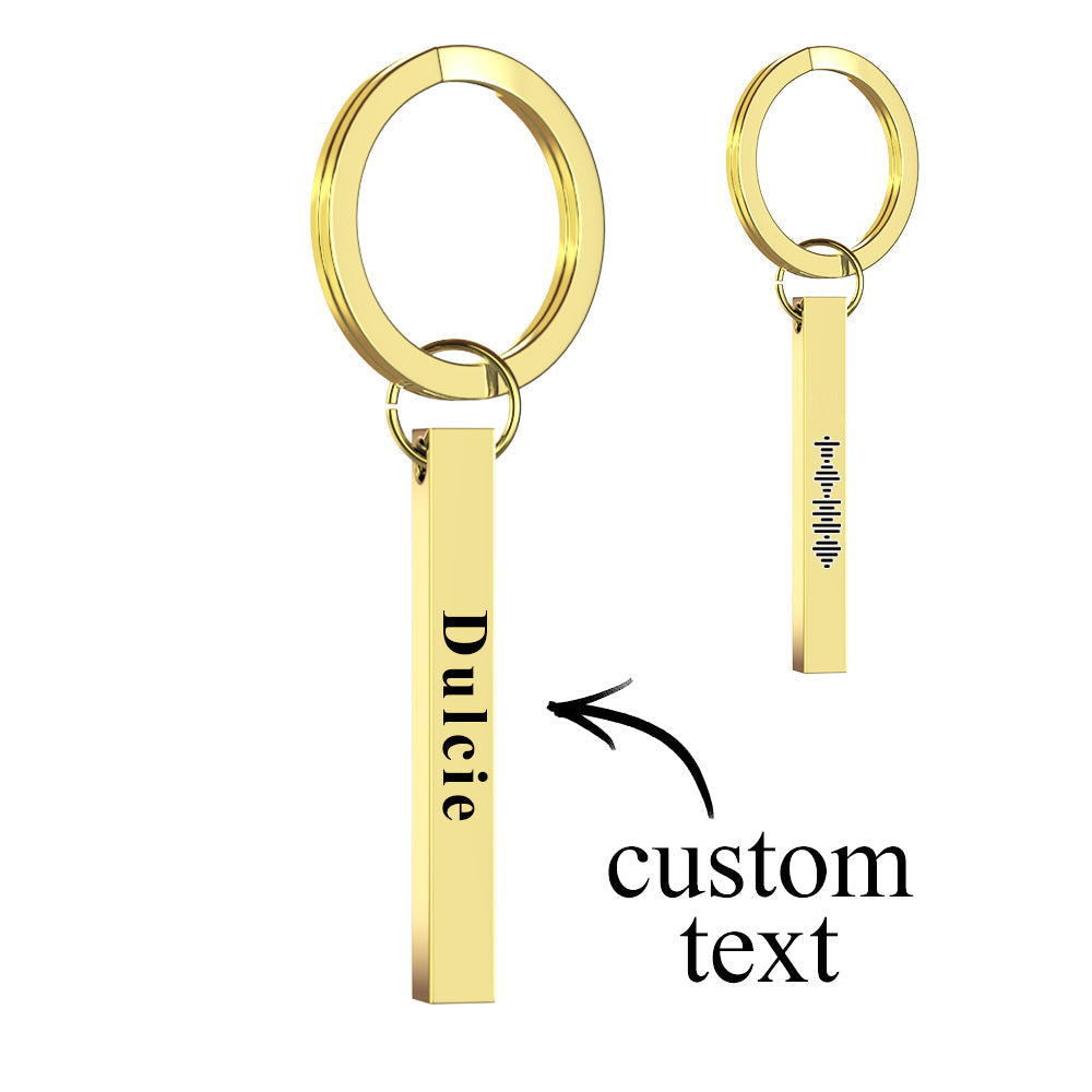 Custom Music Code Bar Music Code Keychain - gift for anyone - Personalized Keychain