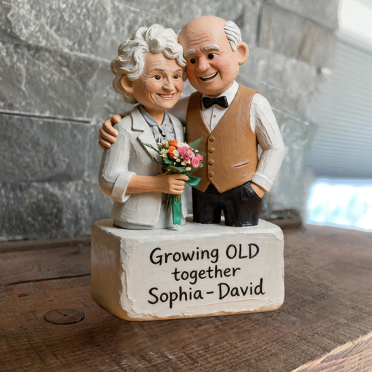 I Love You - Personalized Couple Custom Shaped Wood Plaque