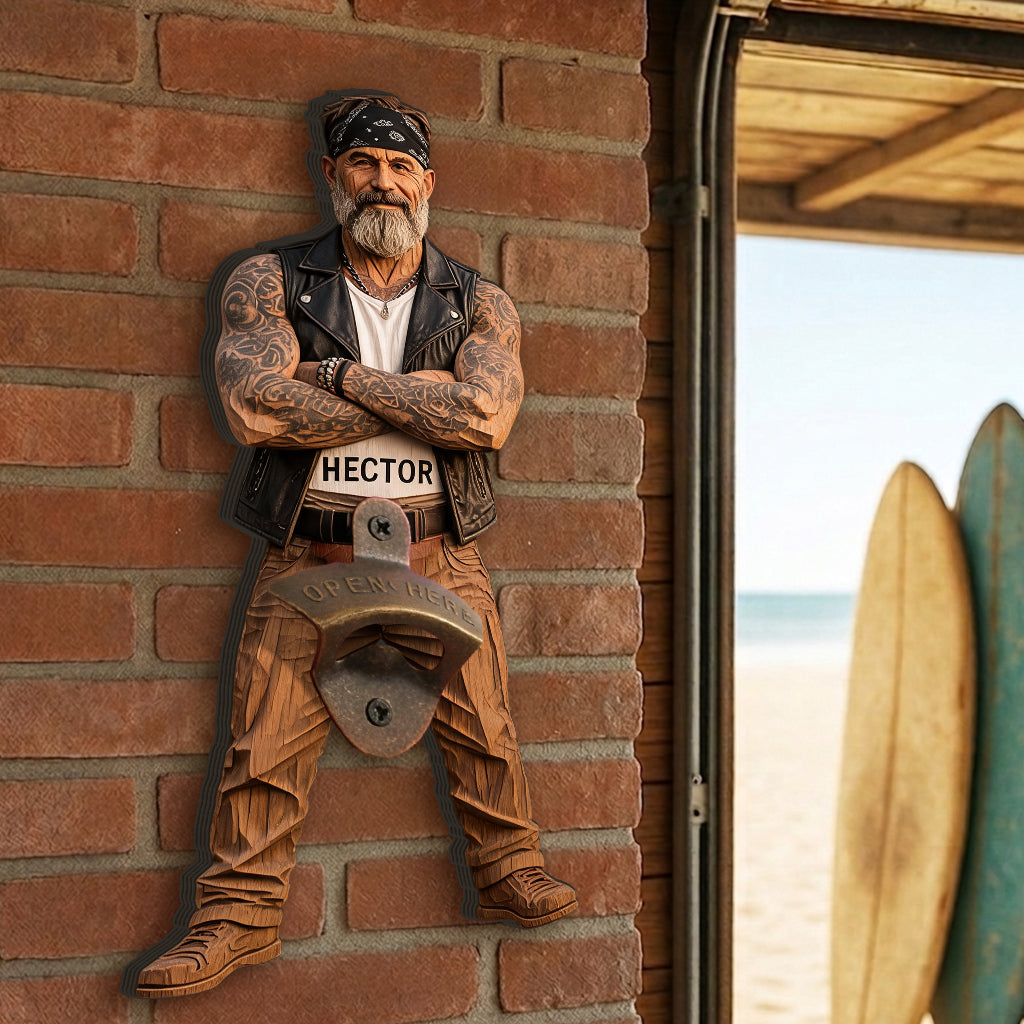 Any Photo Open Here - Personalized Beer Wall Bottle Opener