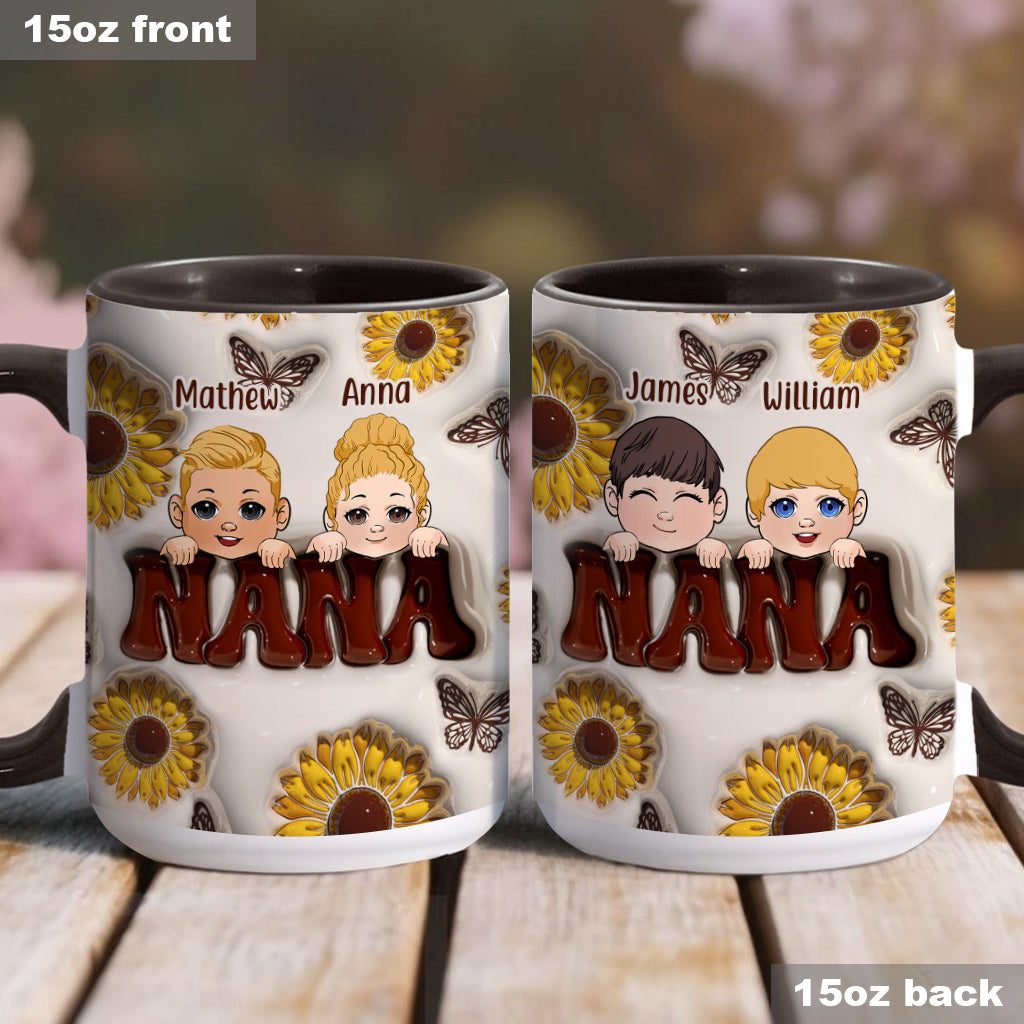 Best Grandma/Nana/Mimi Ever - Gift for grandma - Personalized Accent Mug