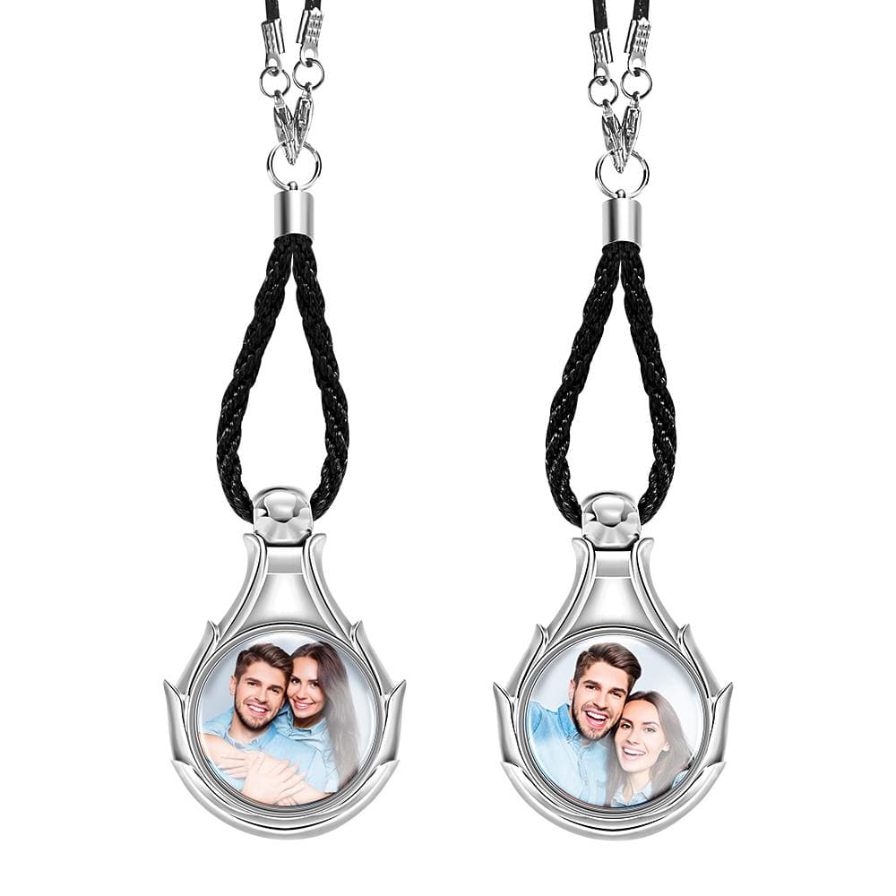 Drive Safe - Personalized Couple Photo Air Freshener Perfume Box Pendant