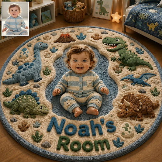 Any Photo Perfect Gift For Kids - Personalized Kid Non-Slip Tufted Rug
